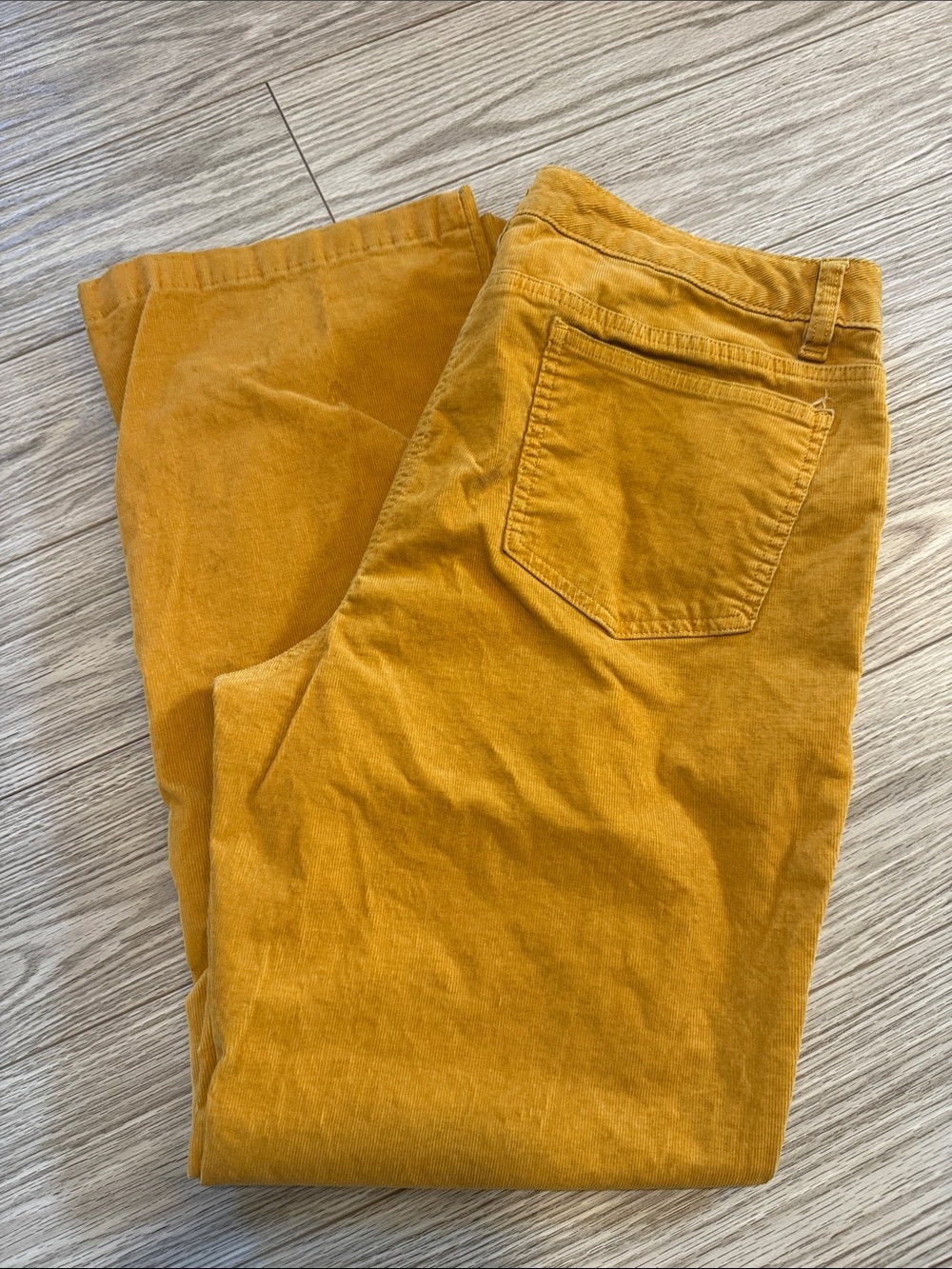Lands' End Mustard Yellow Corduroy Pants